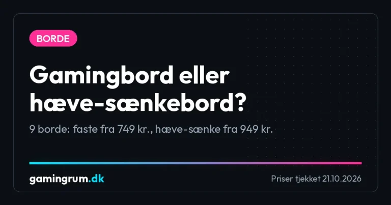 Gamingbord eller hæve-sænkebord?