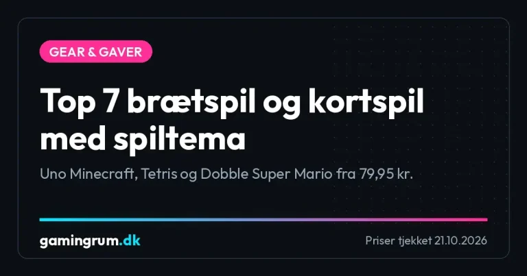 Top 7 brætspil og kortspil med spiltema