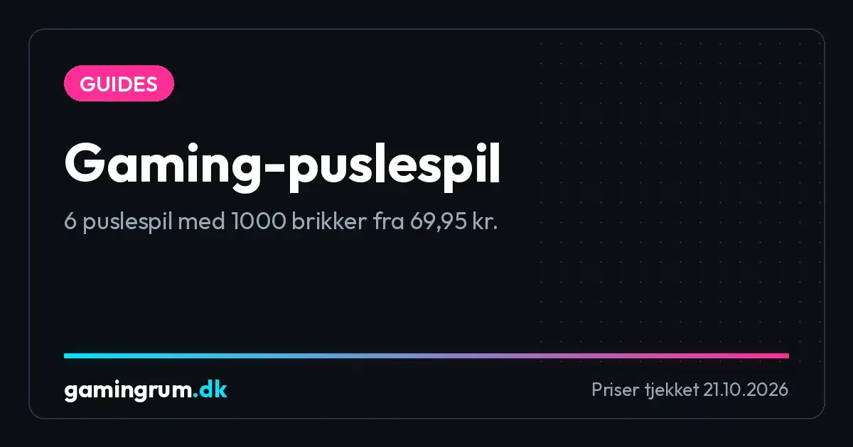 Top 6 gaming-puslespil