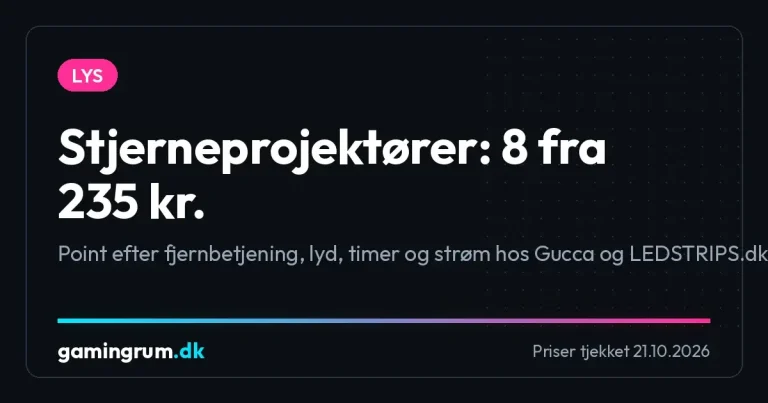 Stjerneprojektører: 8 fra 235 kr. rangeret